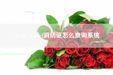 京山消防证怎么查询系统