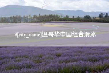 京山温哥华中国组合滑冰