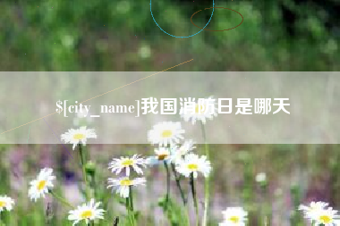 京山我国消防日是哪天