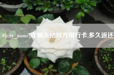 京山诈骗冻结对方银行卡,多久返还
