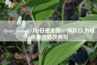 京山11月9日是全国119消防日,为积极推进修改病句