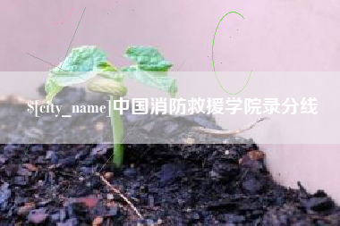 京山中国消防救援学院录分线