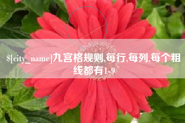 京山九宫格规则,每行,每列,每个粗线都有1-9