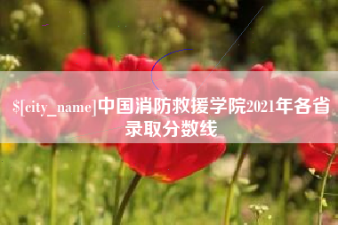 京山中国消防救援学院2021年各省录取分数线