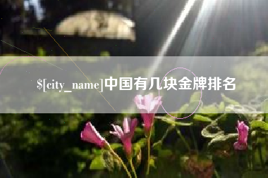 京山中国有几块金牌排名