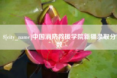 京山中国消防救援学院新疆录取分数