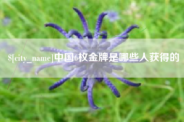 京山中国6枚金牌是哪些人获得的
