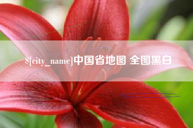 京山中国省地图 全图黑白