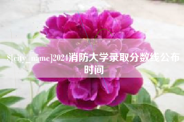 京山2024消防大学录取分数线公布时间