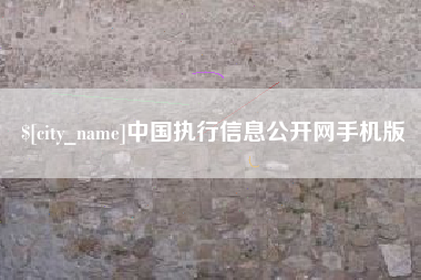 京山中国执行信息公开网手机版