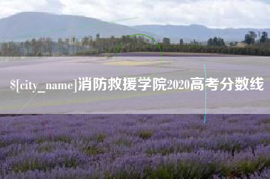 京山消防救援学院2020高考分数线