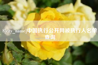 京山中国执行公开网被执行人名单查询
