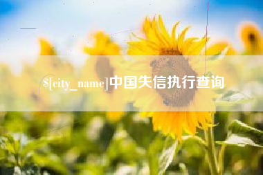 京山中国失信执行查询