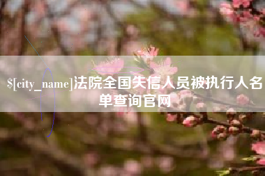 京山法院全国失信人员被执行人名单查询官网