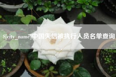京山中国失信被执行人员名单查询