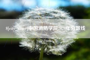 京山中国消防学院2024年分数线