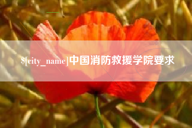 京山中国消防救援学院要求