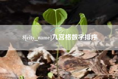京山九宫格数字排序