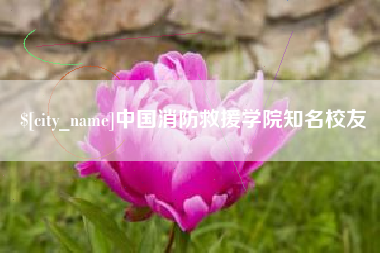 京山中国消防救援学院知名校友