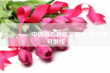 京山中国消防救援学院2021年招生分数线
