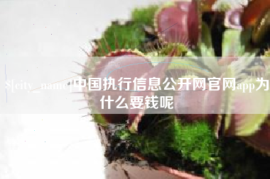 京山中国执行信息公开网官网app为什么要钱呢