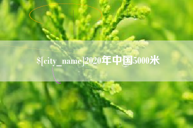 京山2020年中国5000米