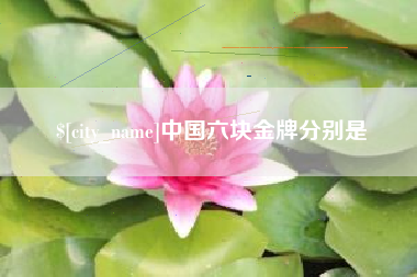 京山中国六块金牌分别是