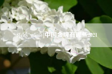京山中国金牌有哪些2021