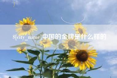 京山中国的金牌是什么样的