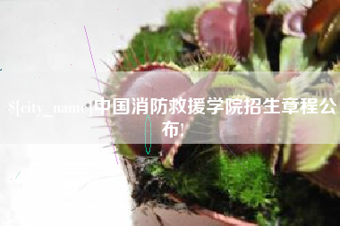 京山中国消防救援学院招生章程公布!